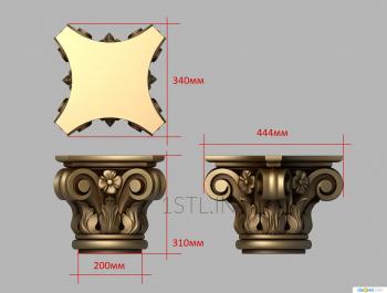 Chapiters (KP_0549) 3D model for CNC machine